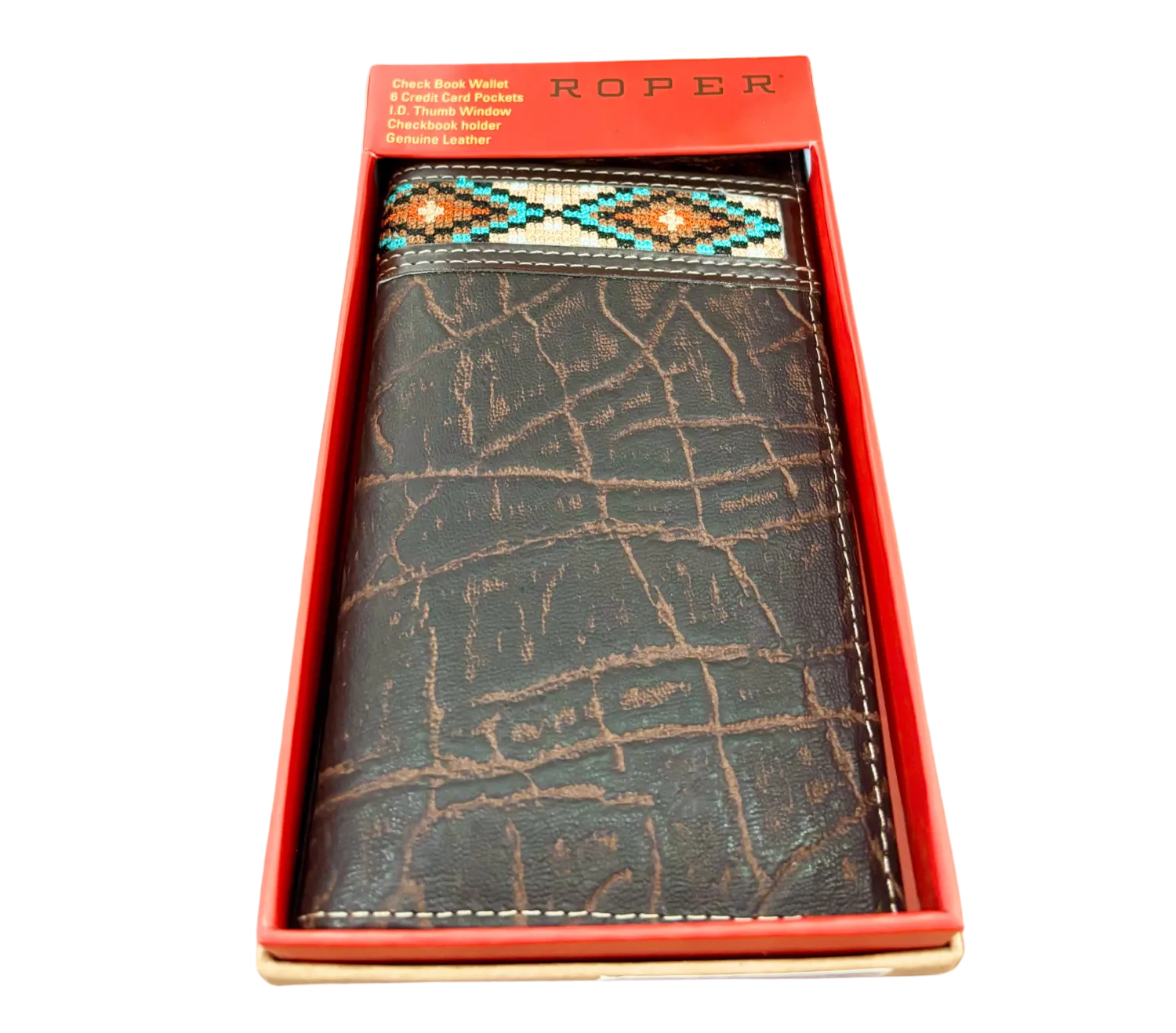 Roper Rodeo Aztec Brown Wallet