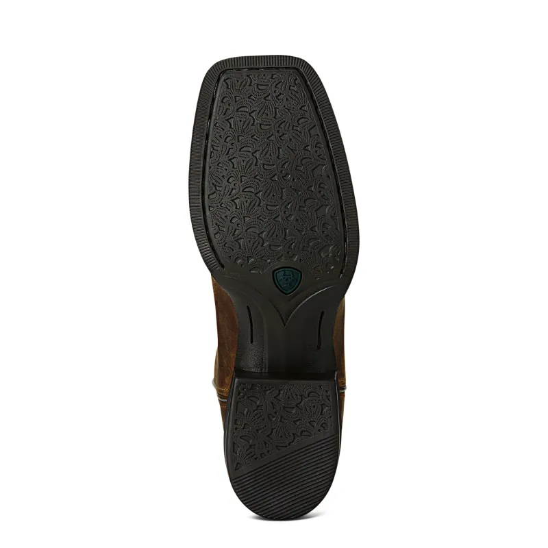 Ariat Ladies Round Up Wide Square Toe Powder Brown Boot