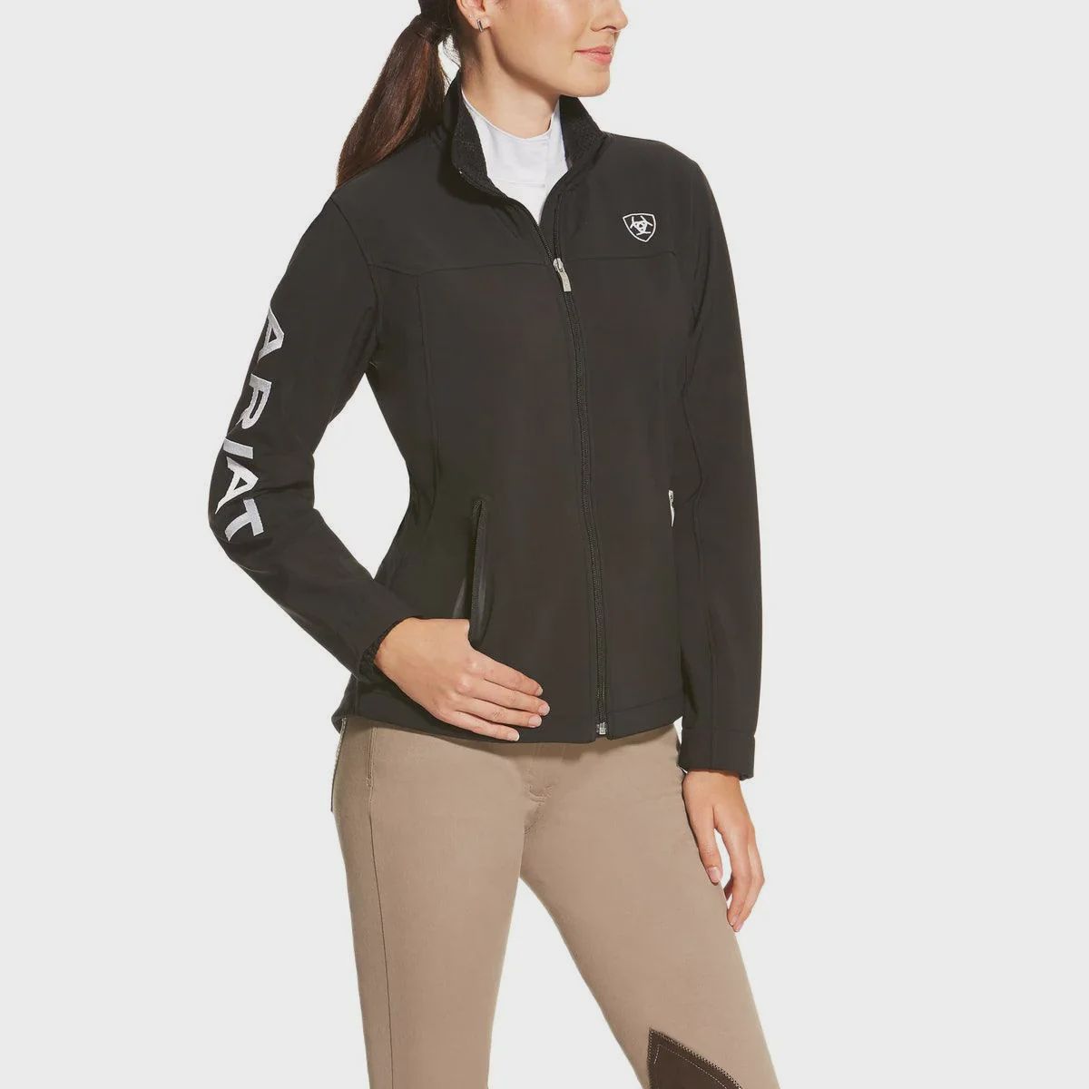Ariat Ladies New Team Soft Shell Black Jacket, Size: XS