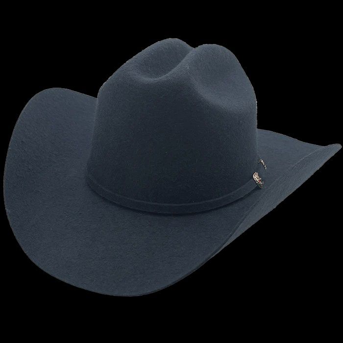 Summit Hat Wool Felt Cattleman With Elastic Band Oxford Grey Hat, Accessory size: S