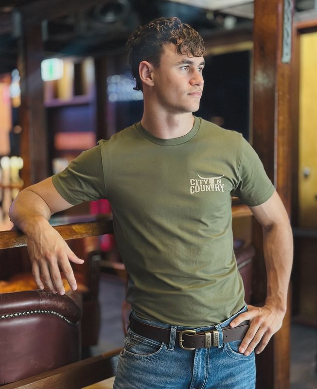 City N Country Mens Classic Army T-Shirt