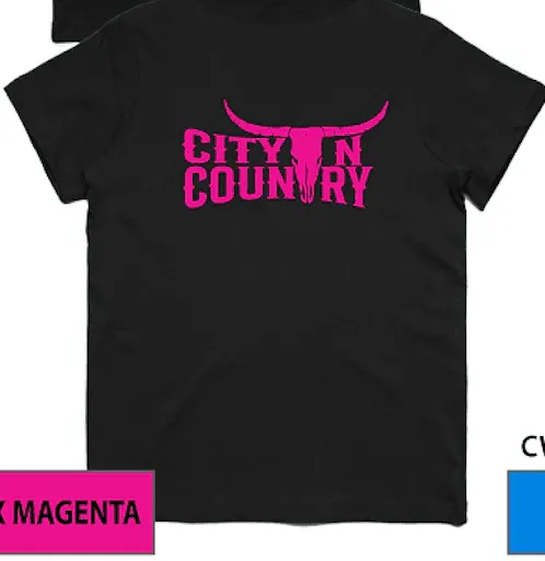 City N Country Kids Classic Black and Hot Pink T-Shirt, Color: Black, Size: 00