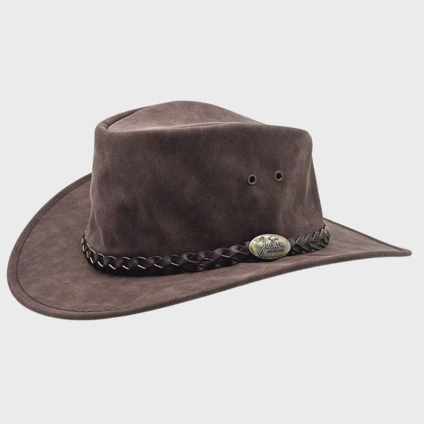 Jacaru Kids Brown Leather Hat