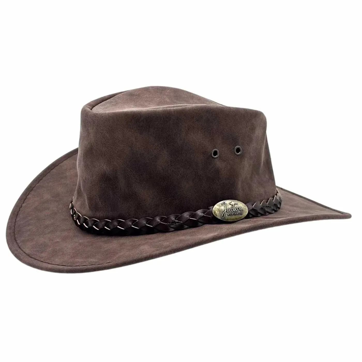 Jacaru Kids Brown Leather Hat