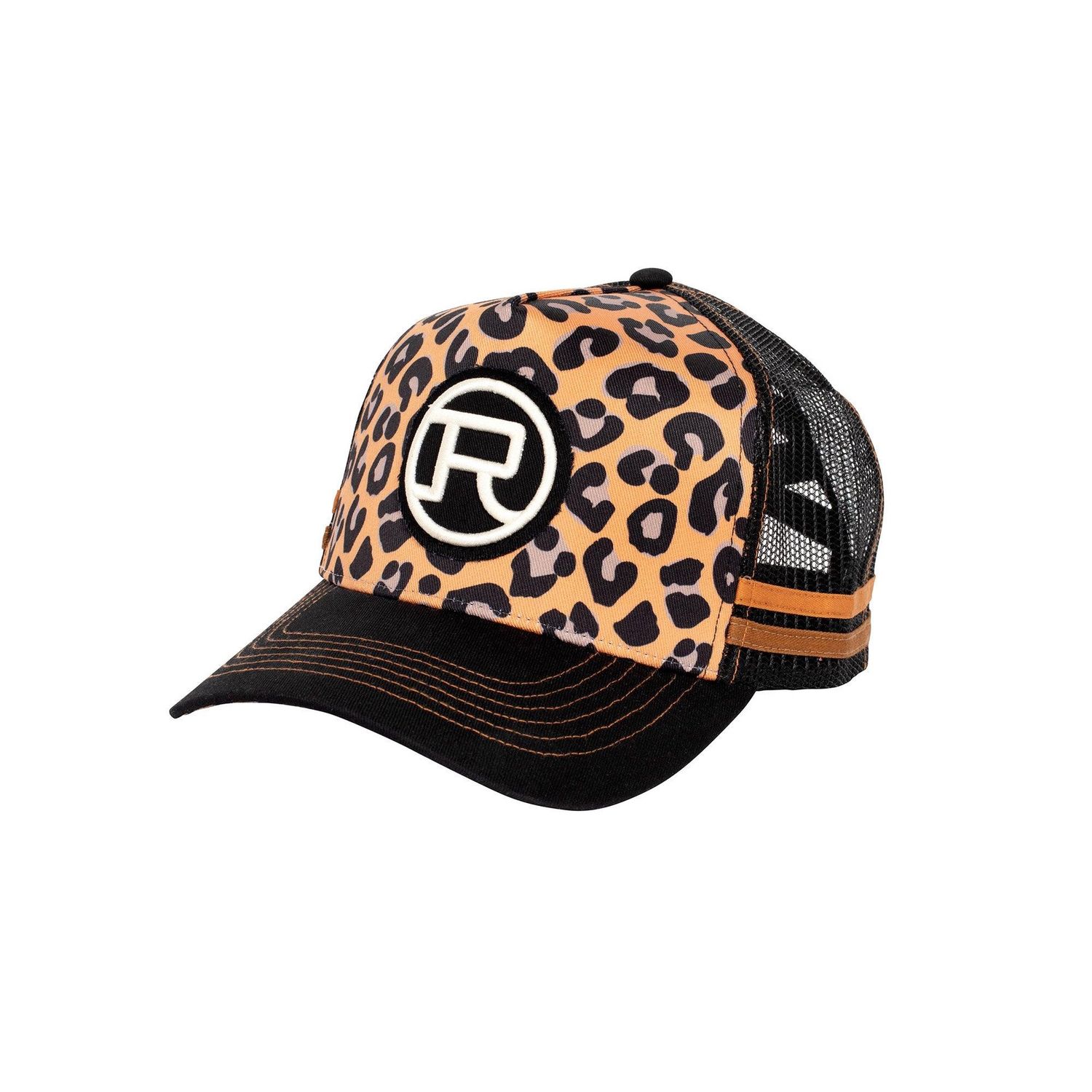 Roper High Pony Tail Leopard Print Trucker Cap
