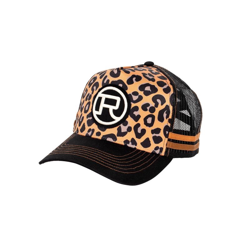 Roper High Pony Tail Leopard Print Trucker Cap