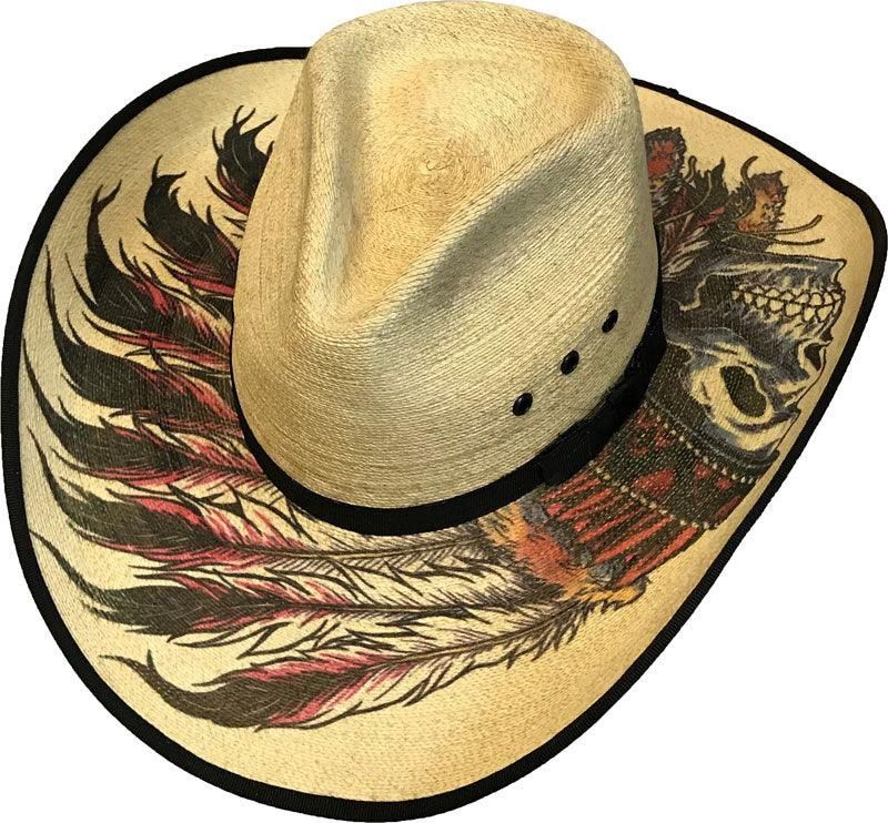 Summit Hat Sahuayo Pinch Elastic Band Native Skull Hat, Size: S