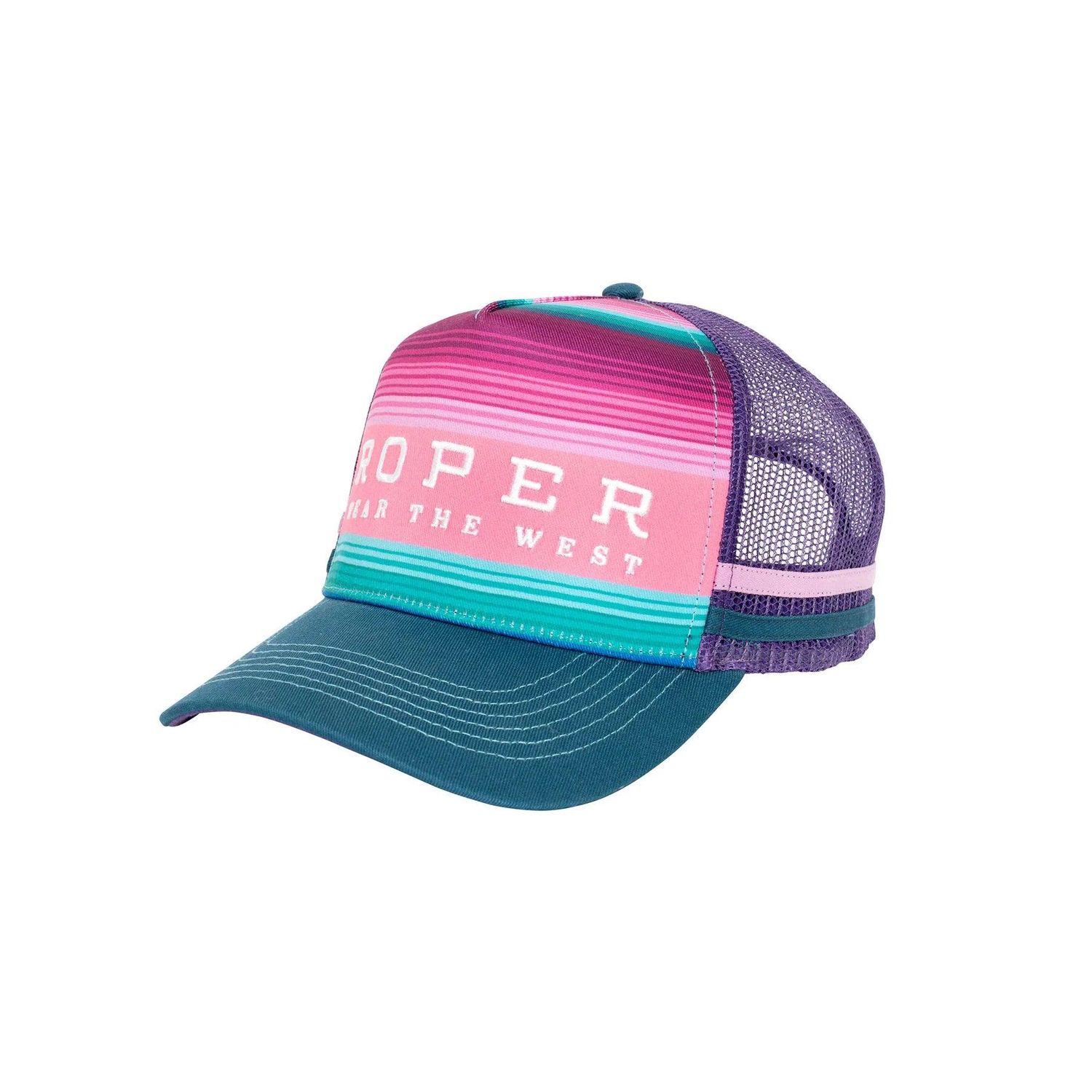 Roper Serape Pink and Blue Trucker Cap