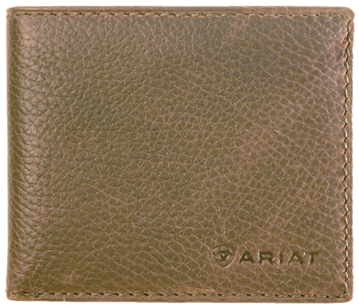 Ariat Bi Fold Logo Distressed Brown Leather Wallet