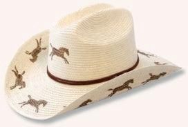 Sunbody Kids Running Horses Cattleman Hat