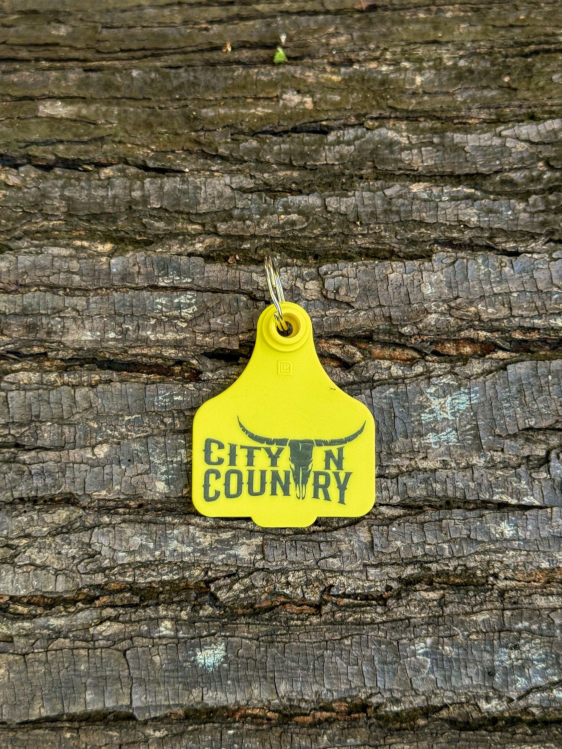 City N Country Yellow Cattle Tag