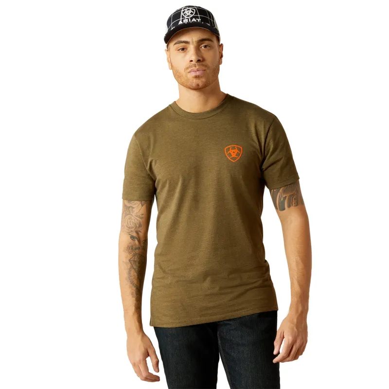 Ariat Mens Grain Flag Military Heather T-Shirt
