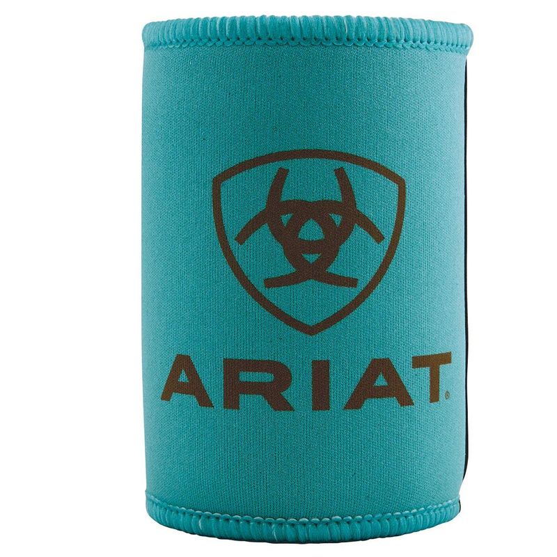 Ariat Turquoise Stubby Cooler