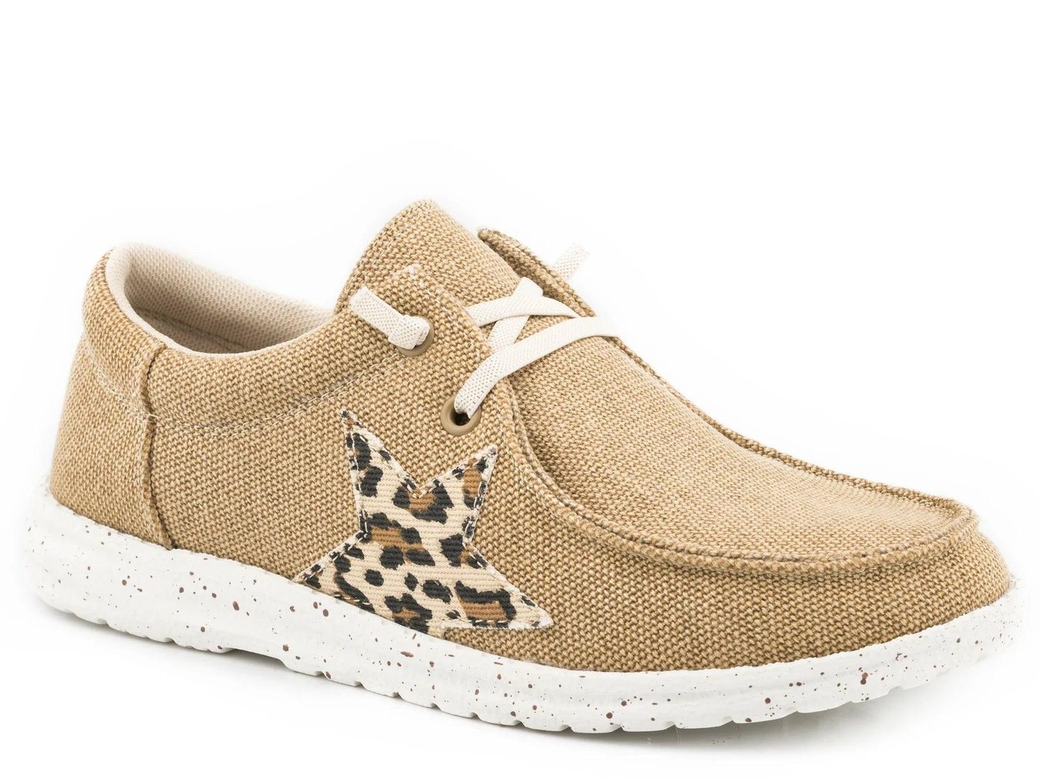 Roper Ladies Hang Loose Tan Shoe, Shoe size: 5.5