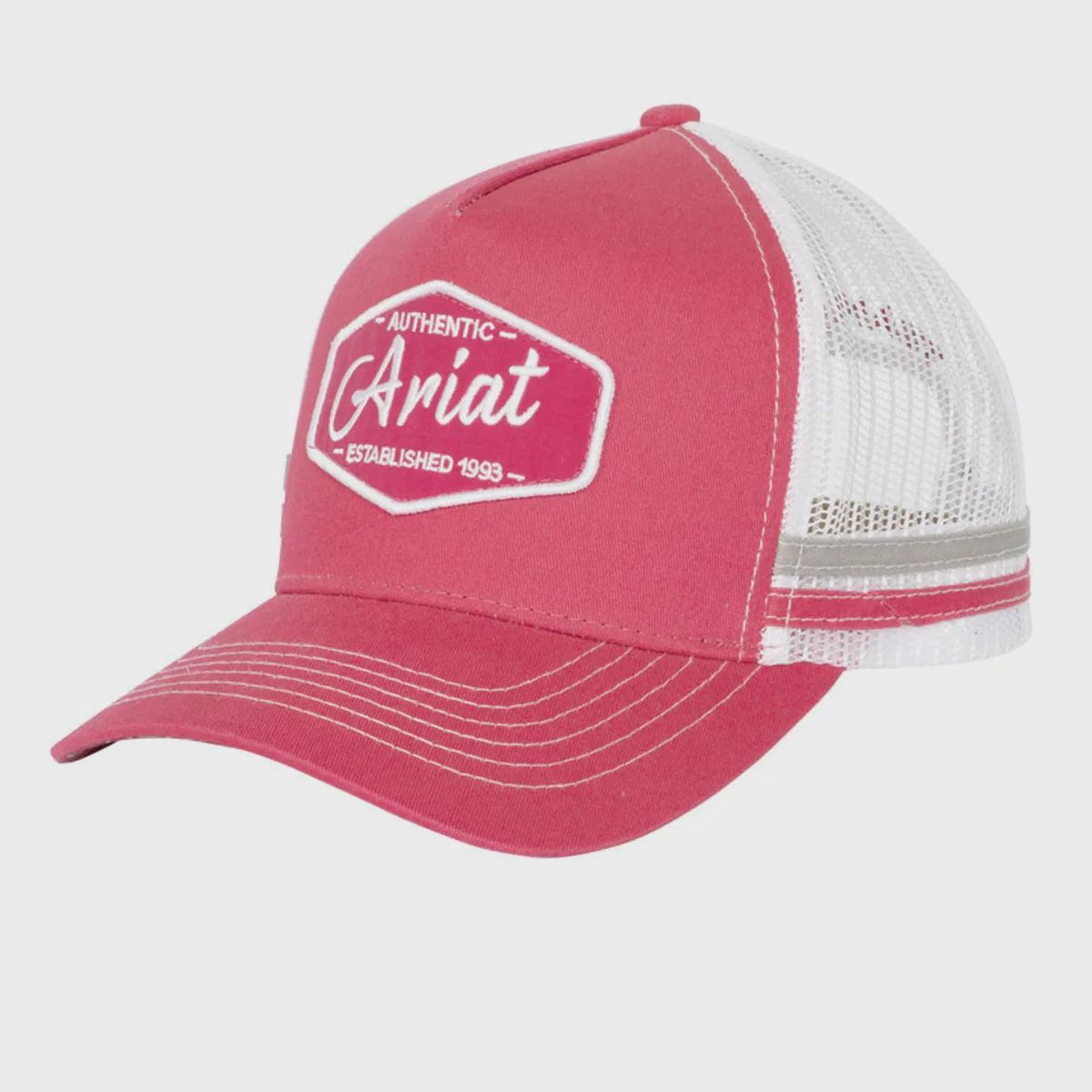 Ariat Est Patch Raspberry Trucker Cap