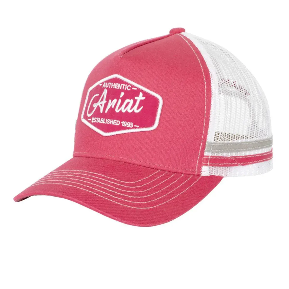 Ariat Est Patch Raspberry Trucker Cap