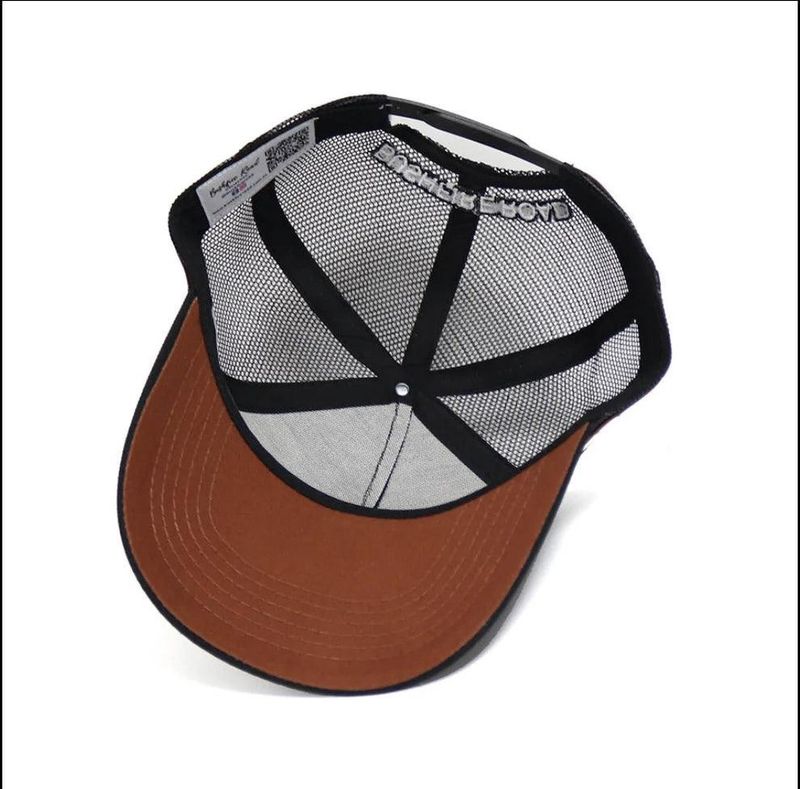 Bushfire Road Classic Black Trucker Cap