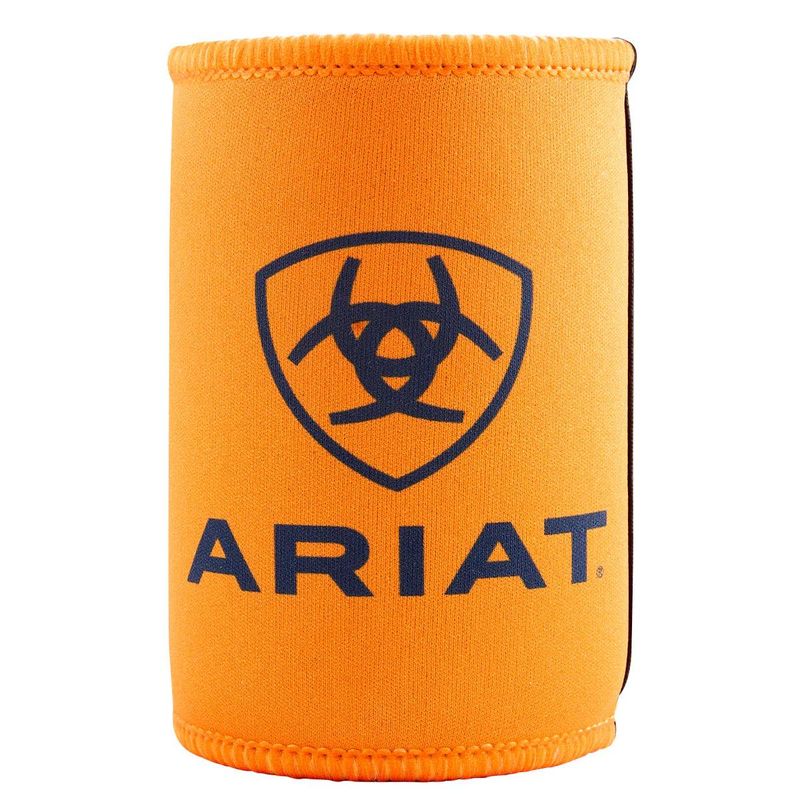 Ariat Orange Stubby Cooler