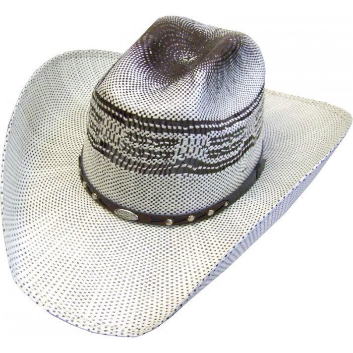Summit Hat 50X Two Toned Bangora Silveton with Elastic Ivory and Brown Hat, Size: S