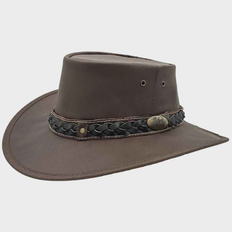 Jacaru Roo Nomad Traveller Brown Leather Hat
