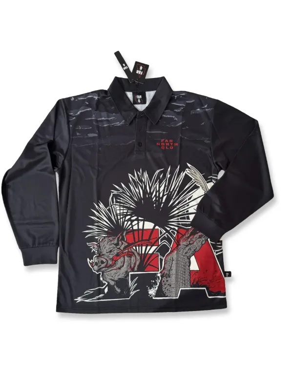 FarQ Red And Black Fishing Shirt