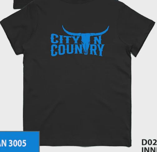 City N Country Kids Classic Black and Blue T-Shirt
