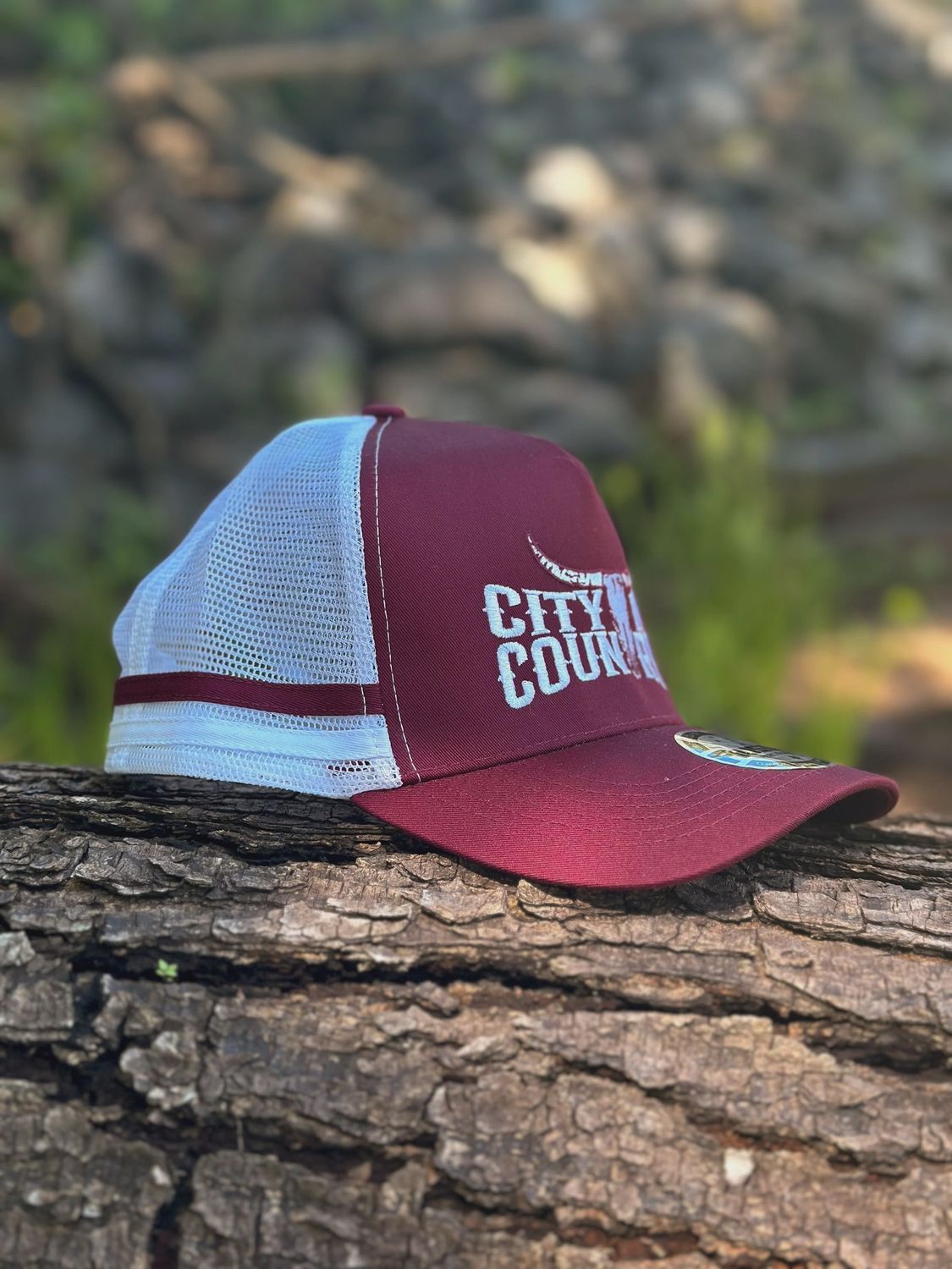 City N Country Classic Maroon and White Cap