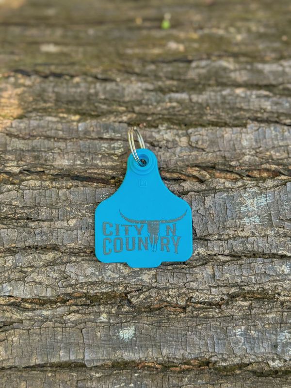 City N Country Blue Cattle Tag