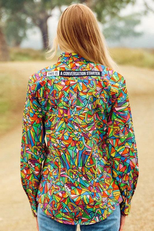Trademutt Ladies Full Button Long Sleeve Bonza Work Shirt