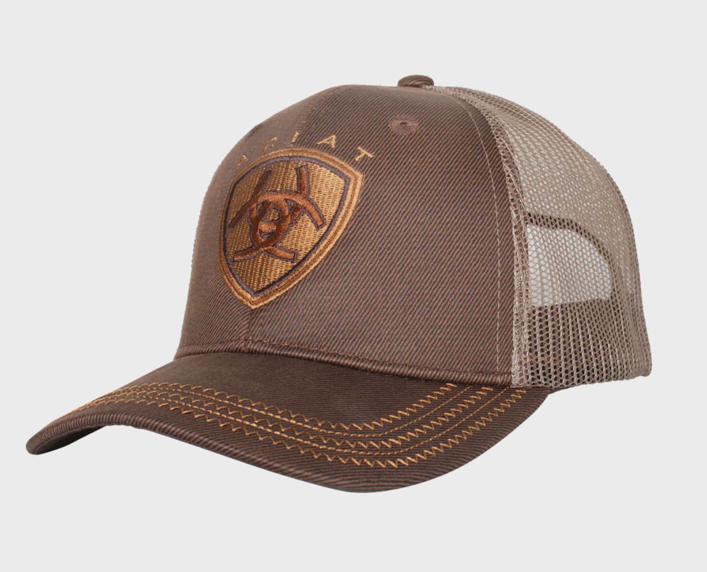 Ariat B Fit Center Brown Oilskin Cap