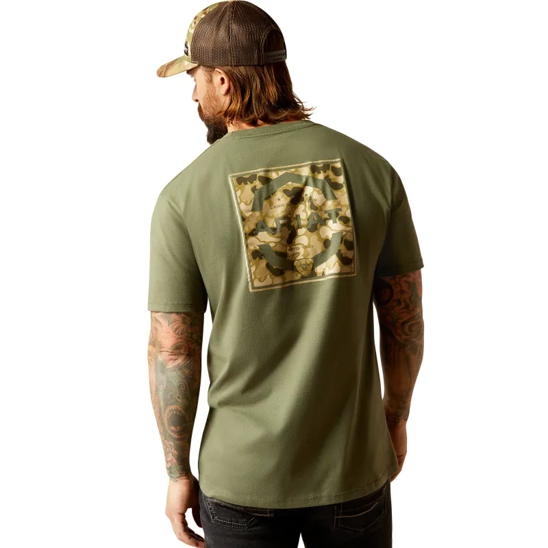 Ariat Mens Duck Surplus Green T-Shirt