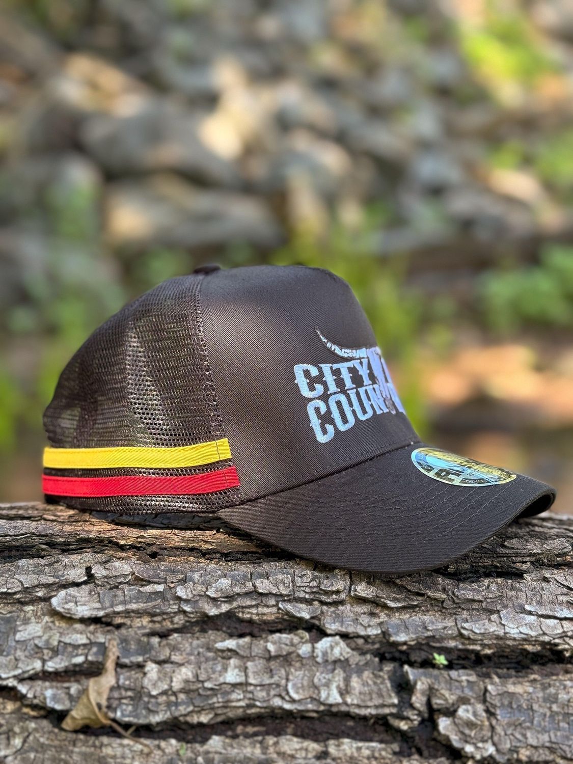 City N Country Classic Black Red and Yellow Cap