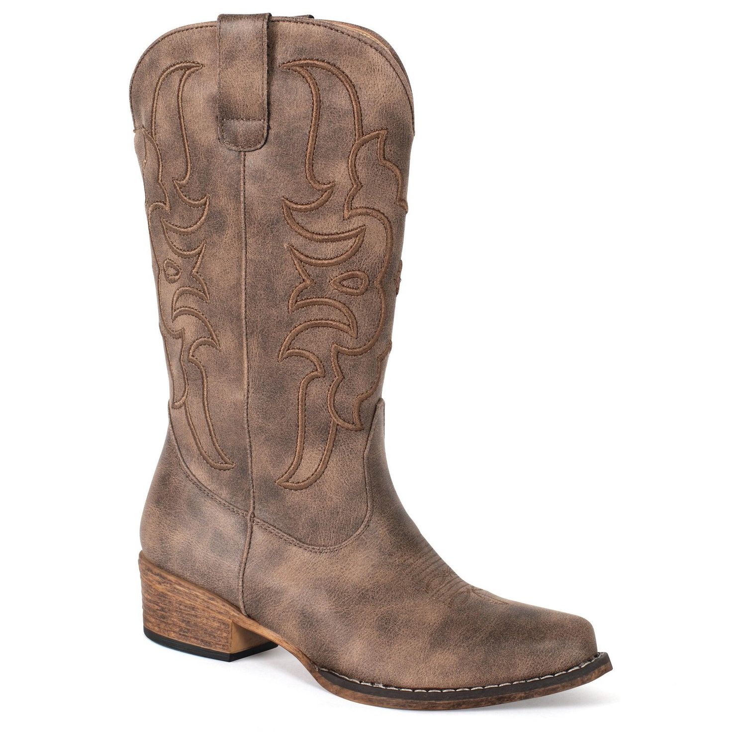 Roper Ladies Riley Cord Brown Boot, Shoe size: 5.5