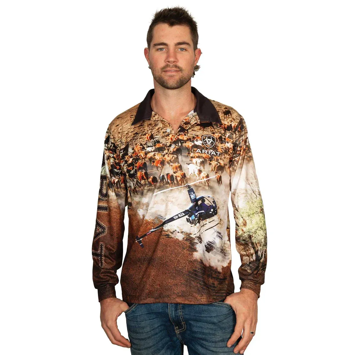 Ariat Adult Helimustering Fishing Shirt, Size: XXS