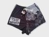 Hogs Dogs and Quads Adult Pig Dog Photo Black Footy Short, Size: S