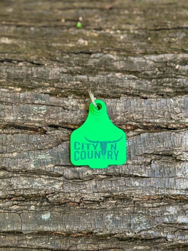City N Country Green Cattle Tag