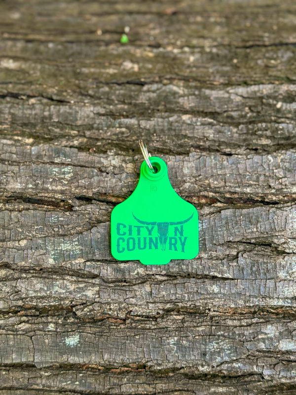 City N Country Green Cattle Tag