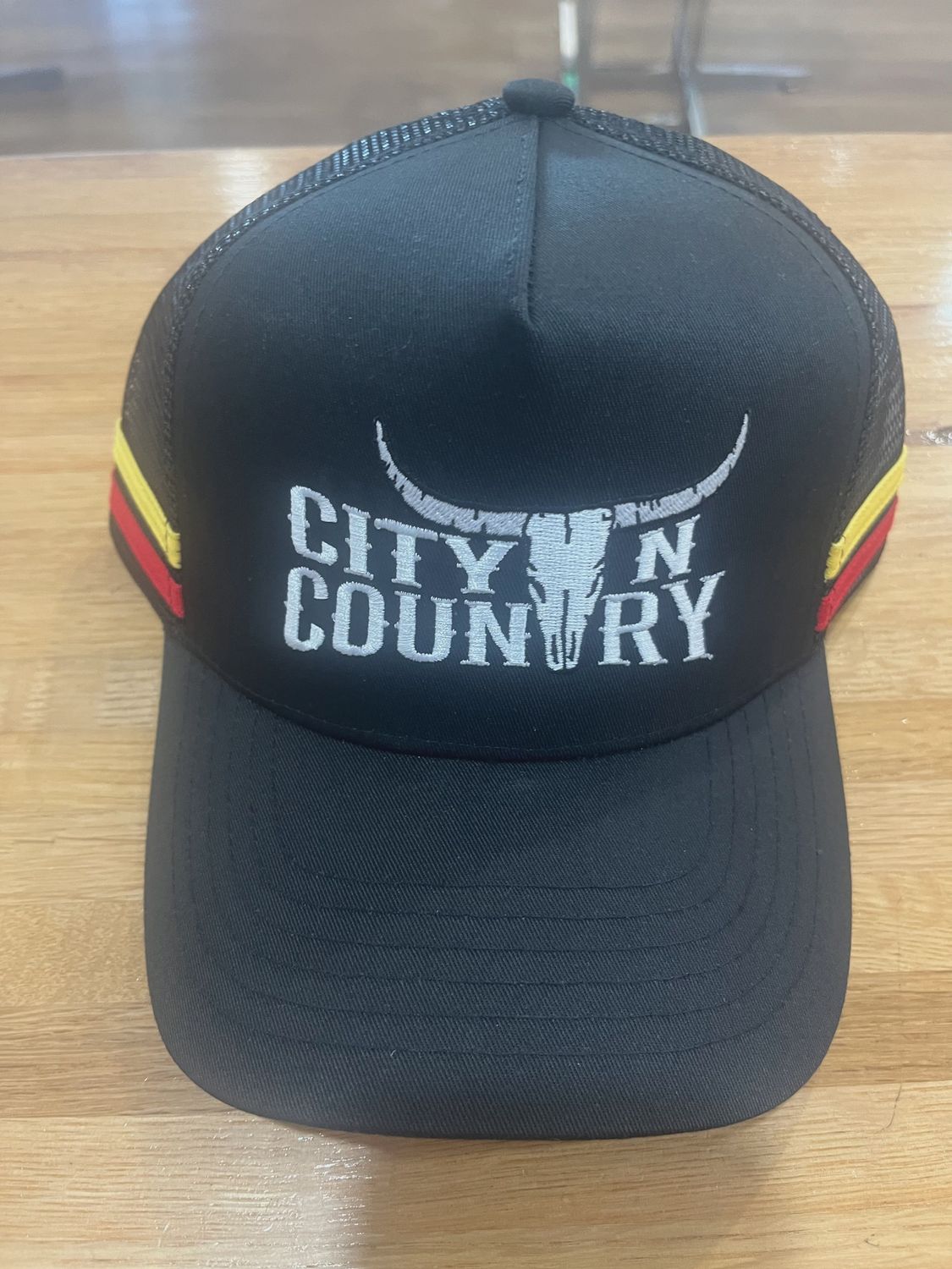 City N Country Kids Classic Black Red and Yellow Cap