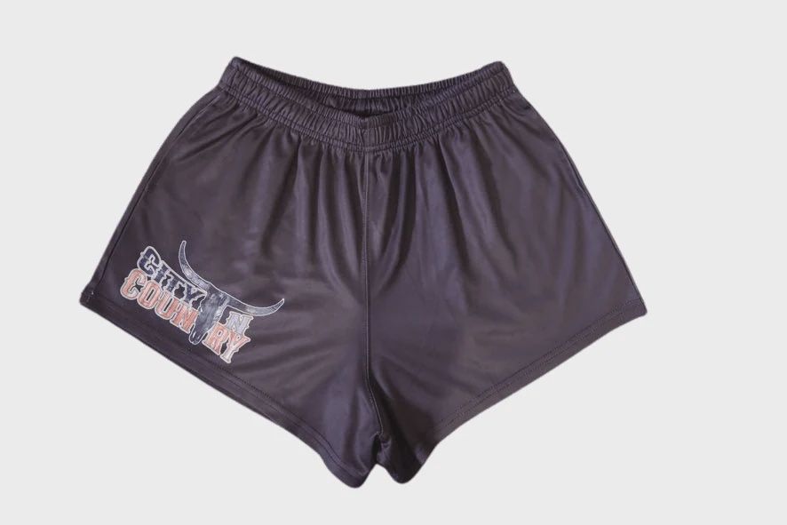 City N Country Adult Original Black Footy Short, Size: XS