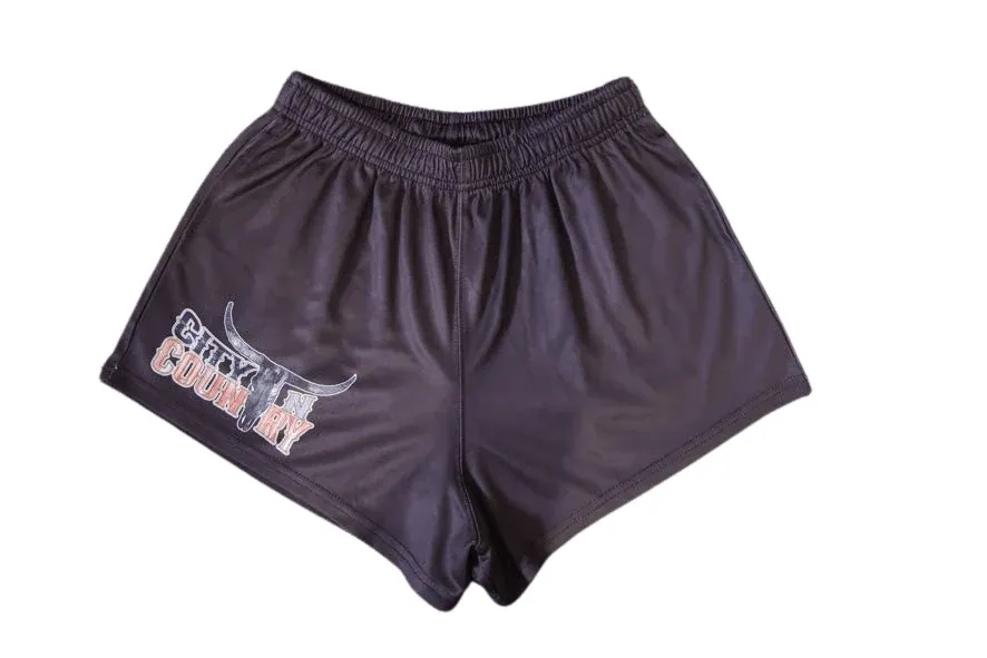 City N Country Adult Original Black Footy Short, Size: XS