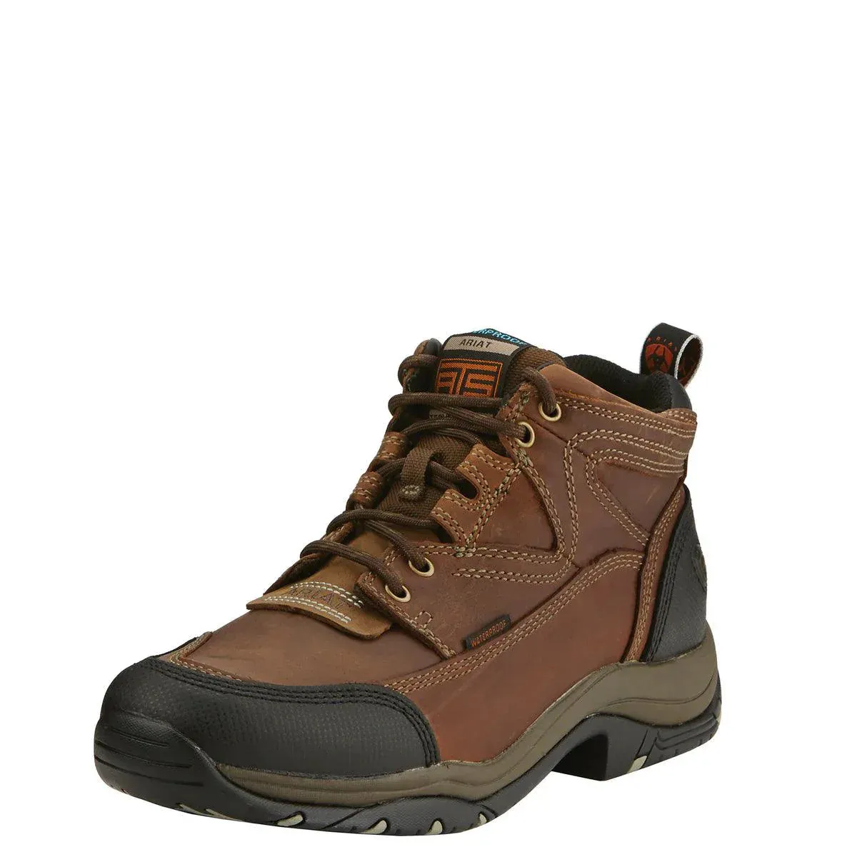Ariat Mens Duraterrain H20 Distressed Brown Work Boot, Shoe size: 7EE