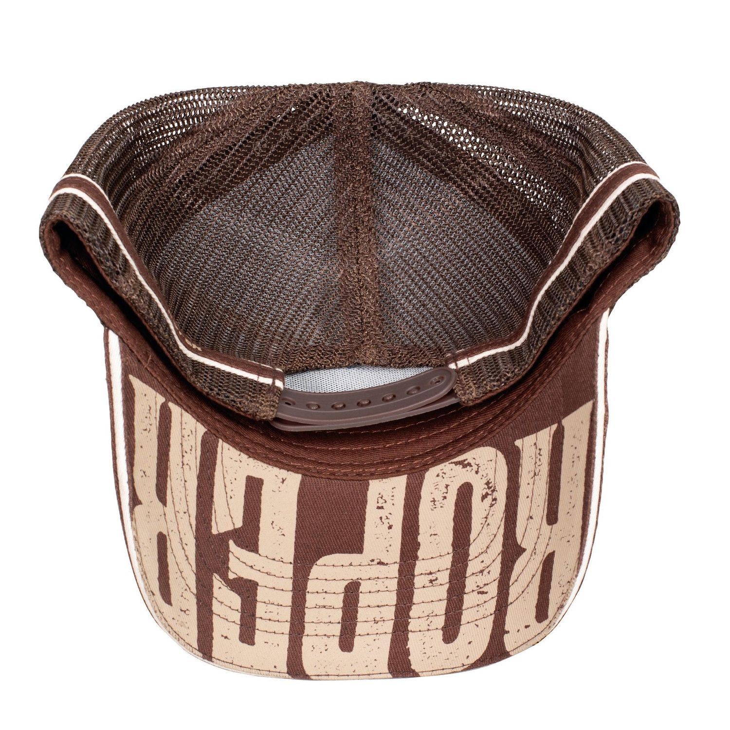 Roper Branded Chocolate and Stone Trucker Cap