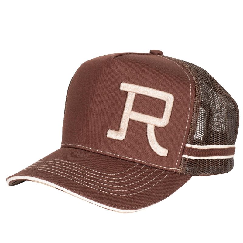 Roper Branded Chocolate and Stone Trucker Cap