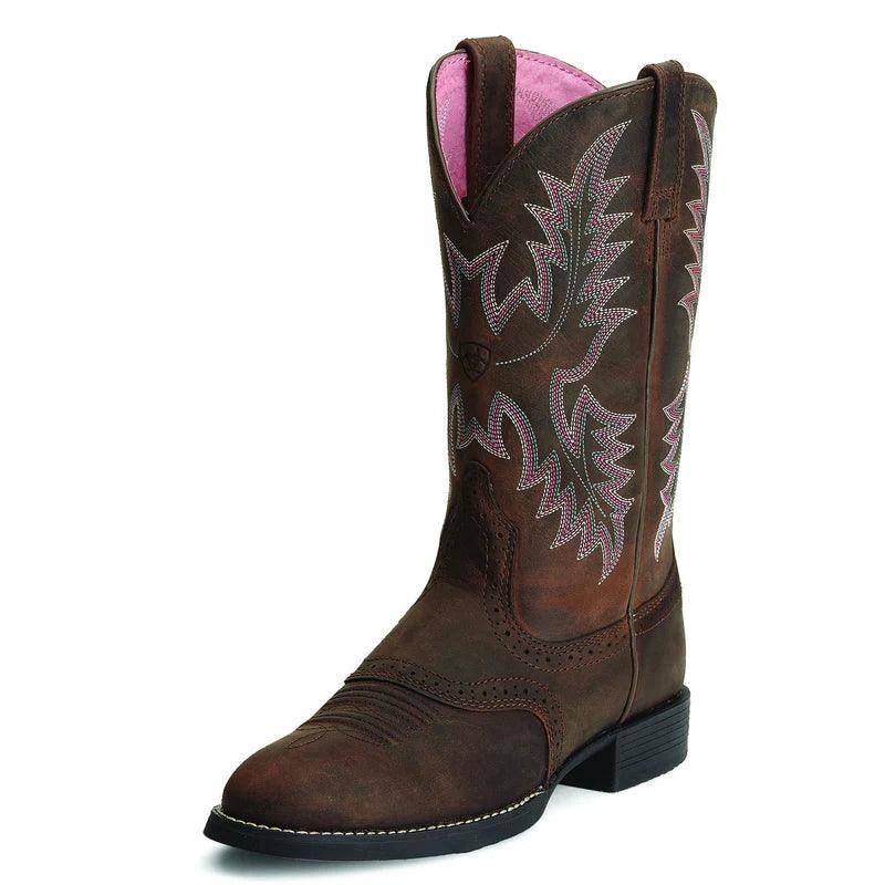 Ariat Ladies Heritage Stockman Driftwood Brown Boot, Shoe size: 5.5C
