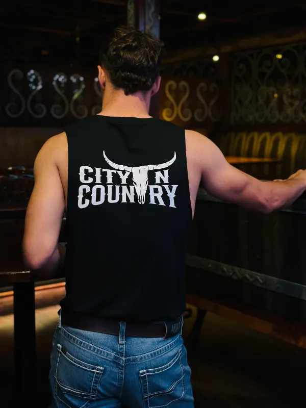 City N Country Mens Classic Black Tank