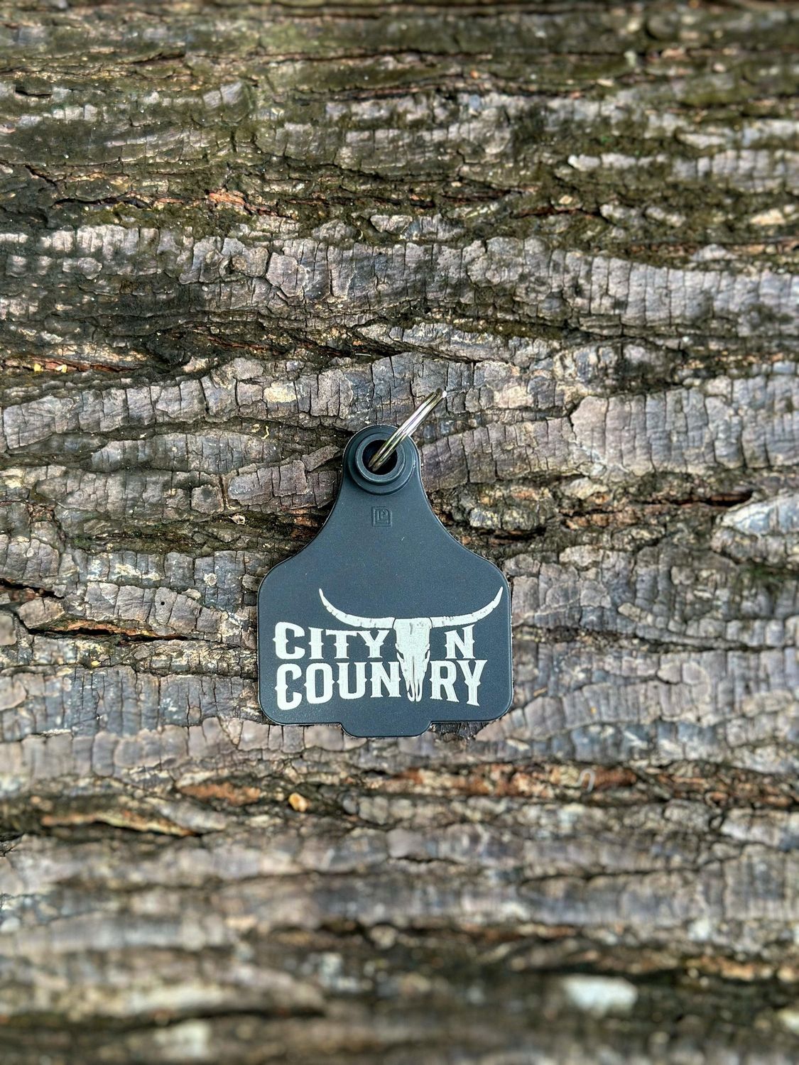 City N Country Black Cattle Tag