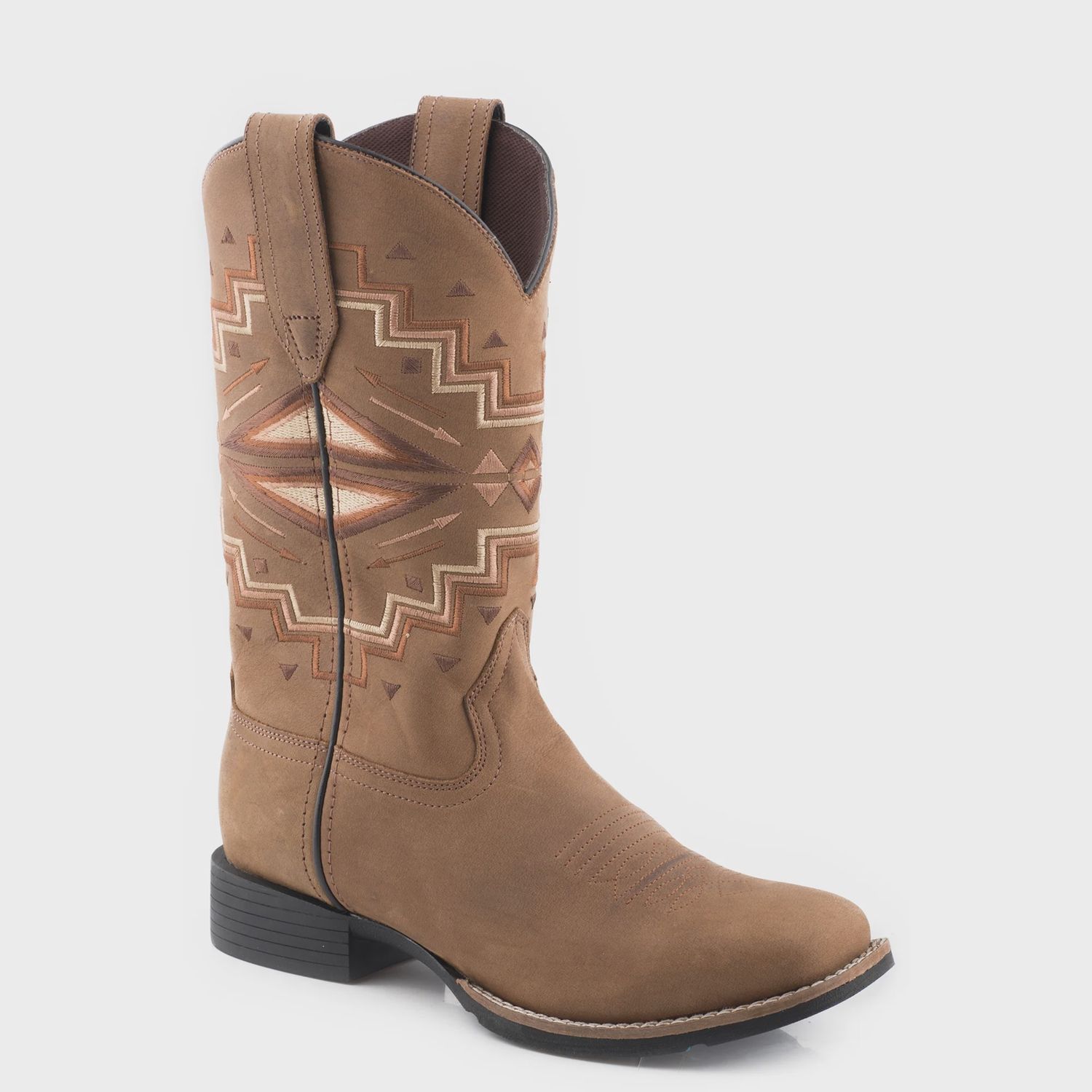 Roper Ladies Monterey Aztec Tan Boot, Shoe size: 6