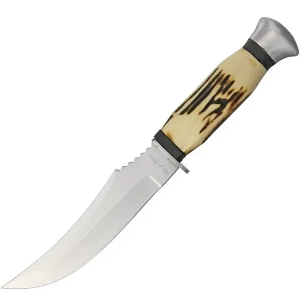 Knife Rough Rider Small Hunter 8 7/8" Overall Delrin Stag