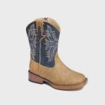 Roper Kids Toddler Billie Blue Brown Blue Boot, Shoe size: 5