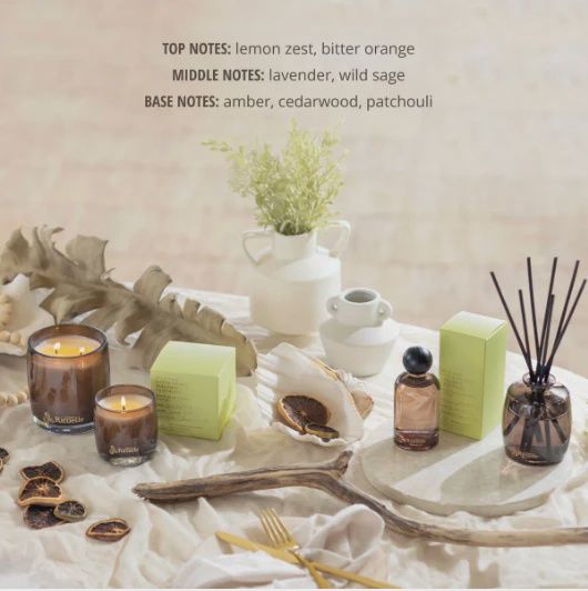 Urban Rituelle Wild Sage, Bitter Orange, Bergamot, Driftwood Fragrance 220ml Diffuser Set